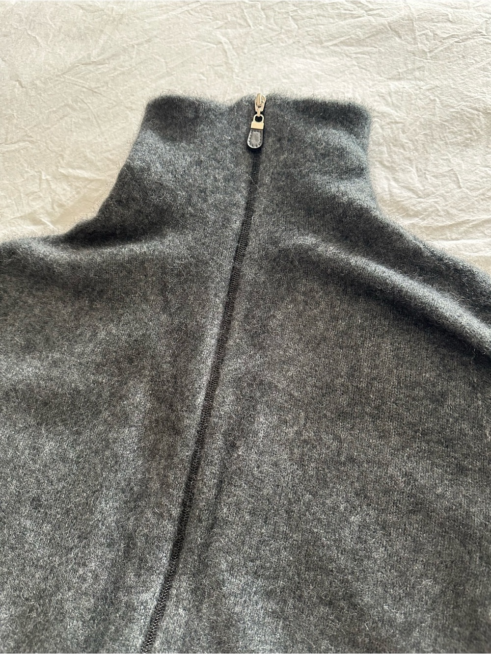LOTHLORIAN Luxury Possum/Merino Knit Sweater - Charcoal Gray, size large - Picture 9 of 16